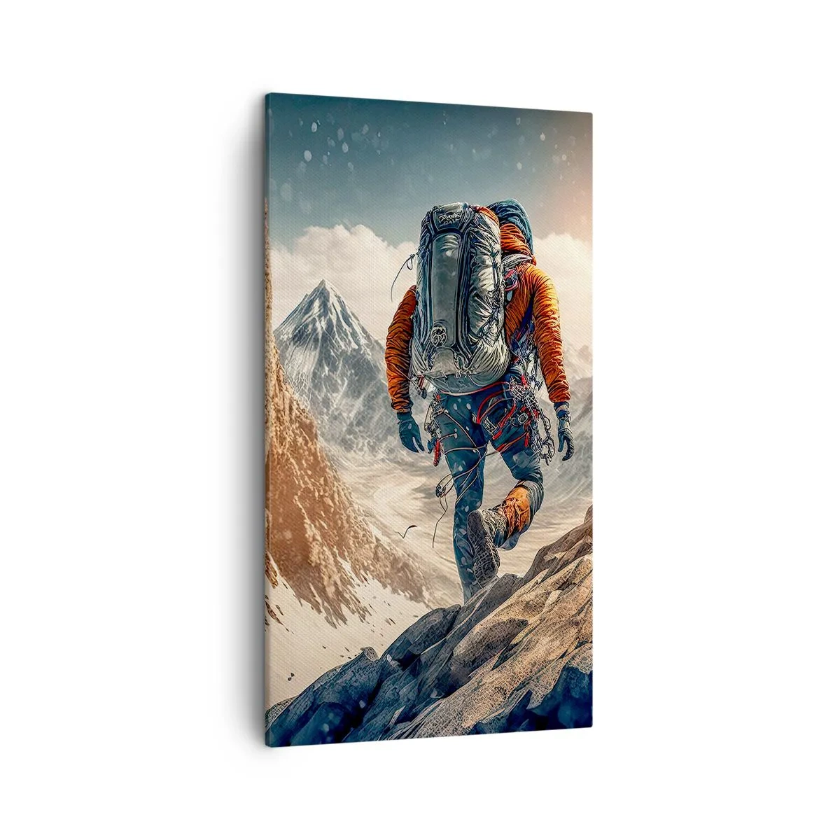 Canvastavla - Bild på duk - Ensam krigare - 45x80 cm