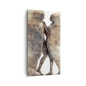 Canvastavla - Bild på duk - Uppstådda ur aska för att älska - 55x100 cm