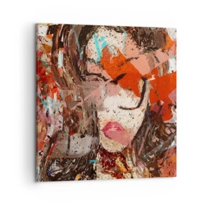 Canvastavla - Bild på duk - Ingen vet på riktigt hurdan du är - 50x50 cm