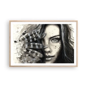 Affisch i ram av ljusek - Vild skönhet - 91x61 cm