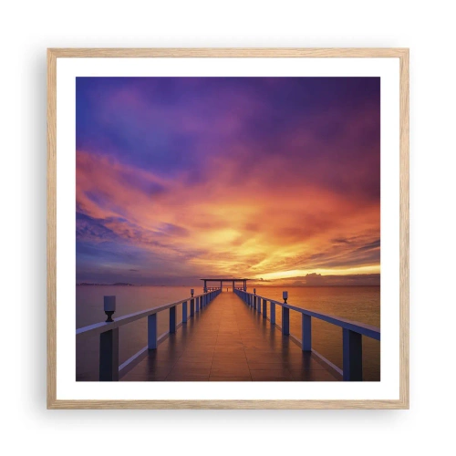 Affisch i ram av ljusek - Utan ände - 60x60 cm