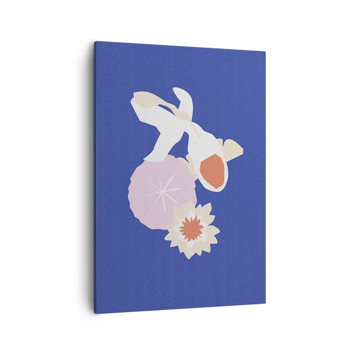 Canvastavla - Bild på duk - Sammansättning av blommor och knoppar - 50x70 cm