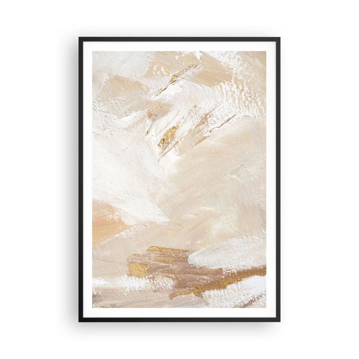 Affisch i svart ram - Pastellfärgad komposition - 70x100 cm