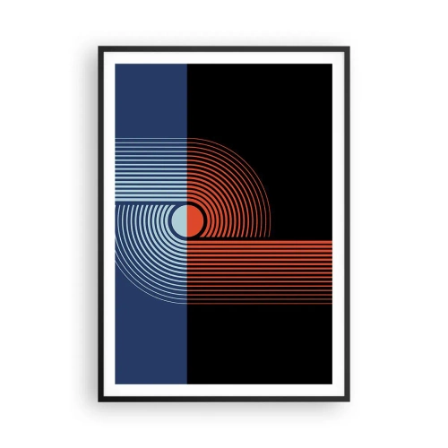 Affisch i svart ram - I en geometrisk kläm - 70x100 cm