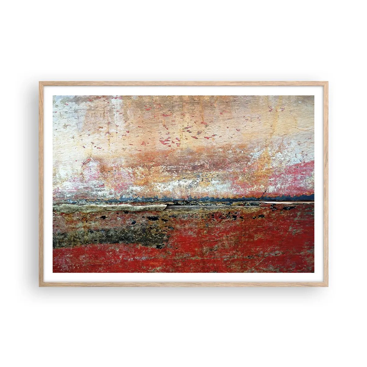 Affisch i ram av ljusek - Kanske är det havet - 100x70 cm