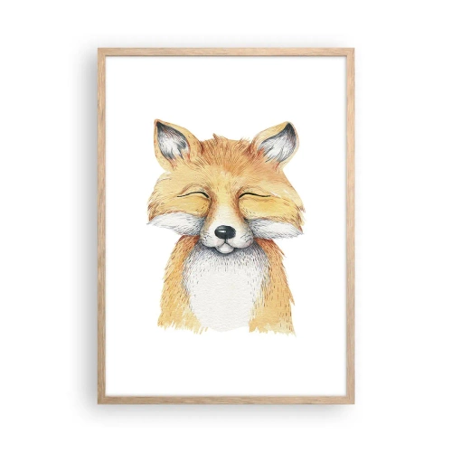 Affisch i ram av ljusek - Rävens humör - 50x70 cm