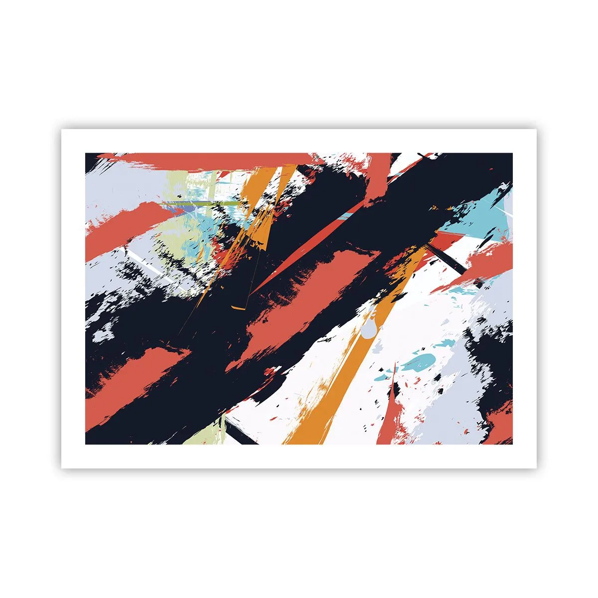 Affisch - Dynamisk komposition - 70x50 cm