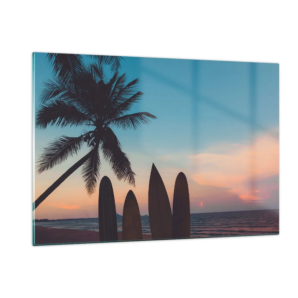 Glastavla - Bild på glas - Imorgon blir det också kul - 120x80 cm