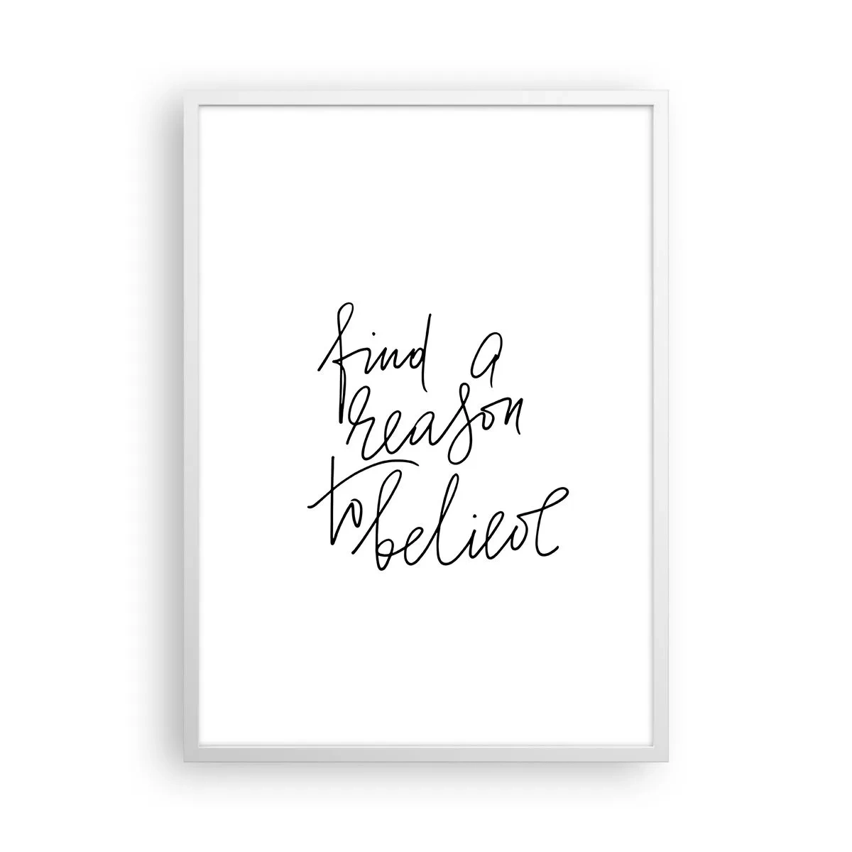 Affisch i vit ram - Det är möjligt - 50x70 cm