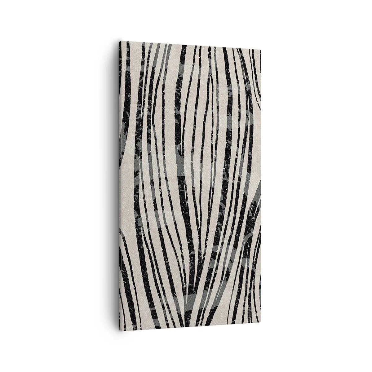 Canvastavla - Bild på duk - Stänk av linjer - 55x100 cm
