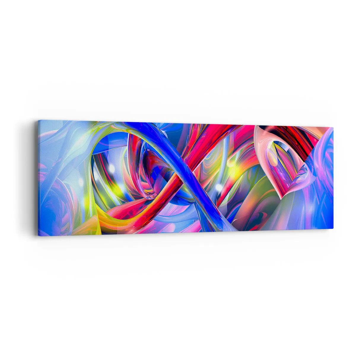 Canvastavla - Bild på duk - Färgdans - 90x30 cm