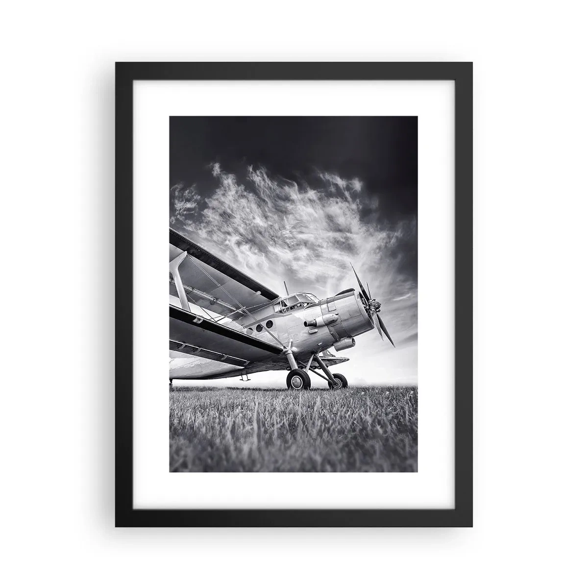 Affisch i svart ram - Bevingad vandrare - 30x40 cm