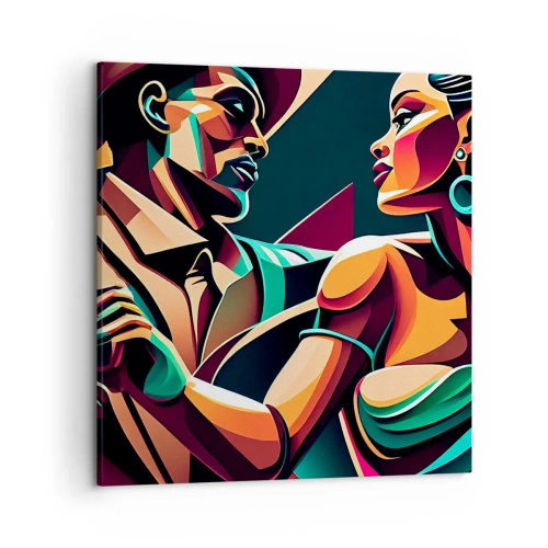 Canvastavla - Bild på duk - I hjärtats rytm - 50x50 cm