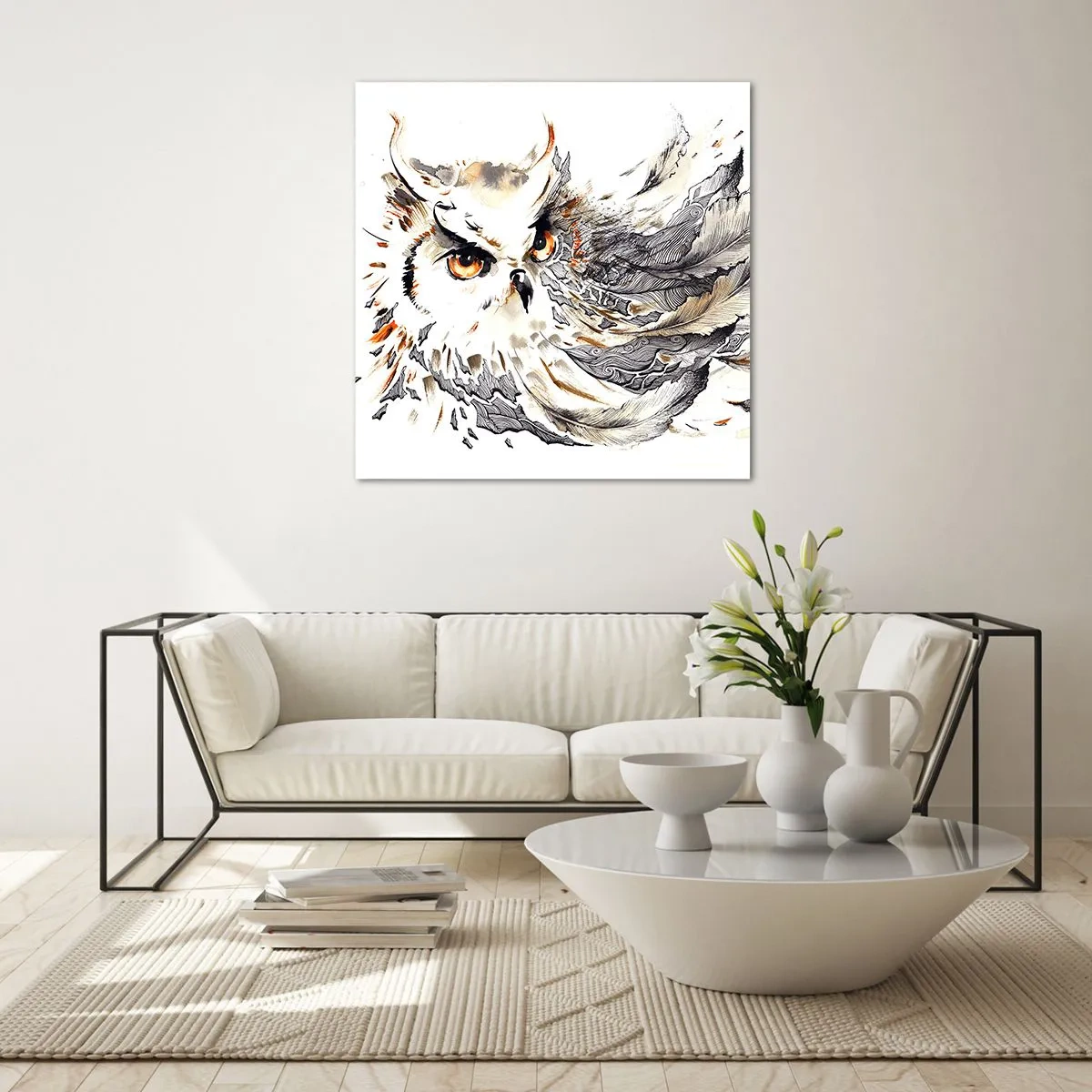 Glastavla - Bild på glas - Kom från trollkonstens värld - 30x30 cm