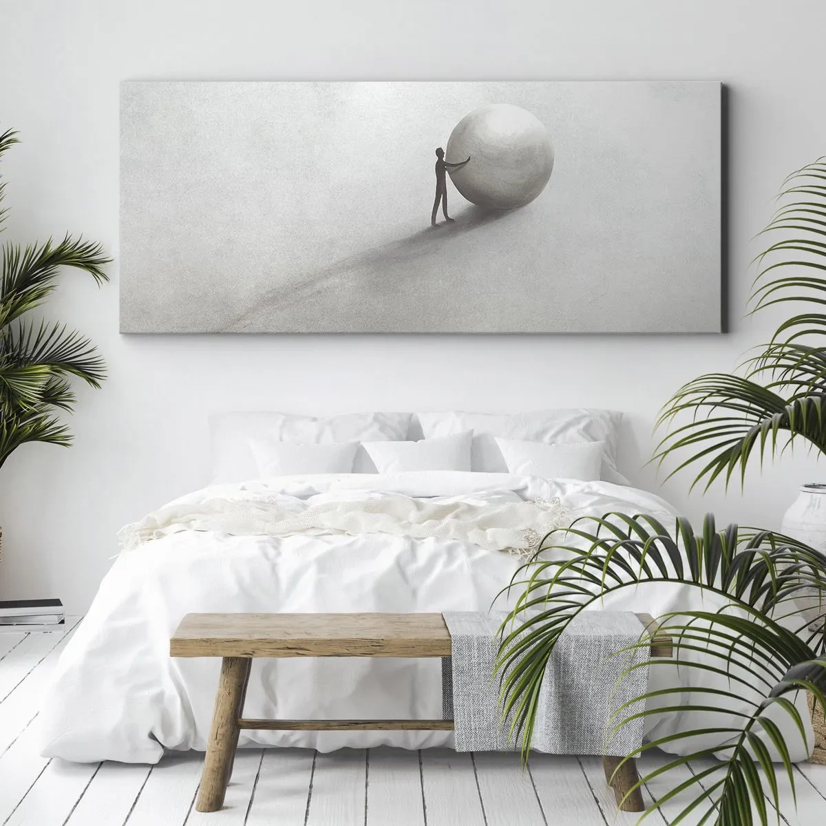 Canvastavla - Bild på duk - Livets spel - 100x40 cm