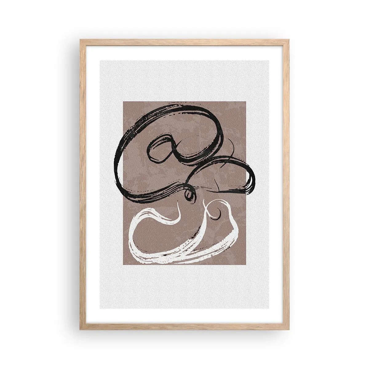 Affisch i ram av ljusek - Komposition - sökande efter fullständighet - 50x70 cm