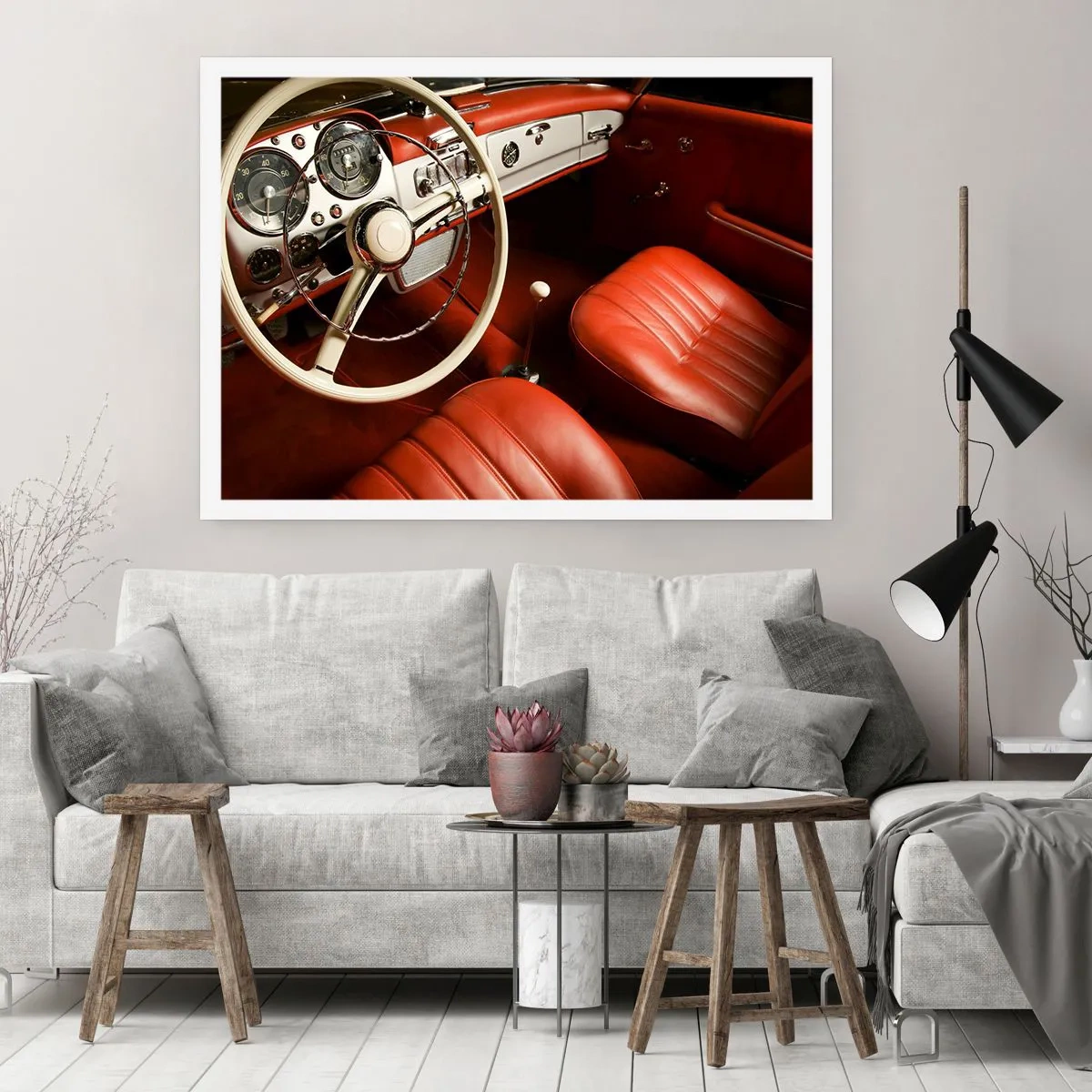 Affisch - Lyx i vintage stil - 50x40 cm