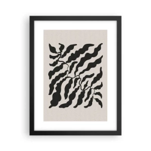 Affisch i svart ram - Kvadratens natur - 30x40 cm