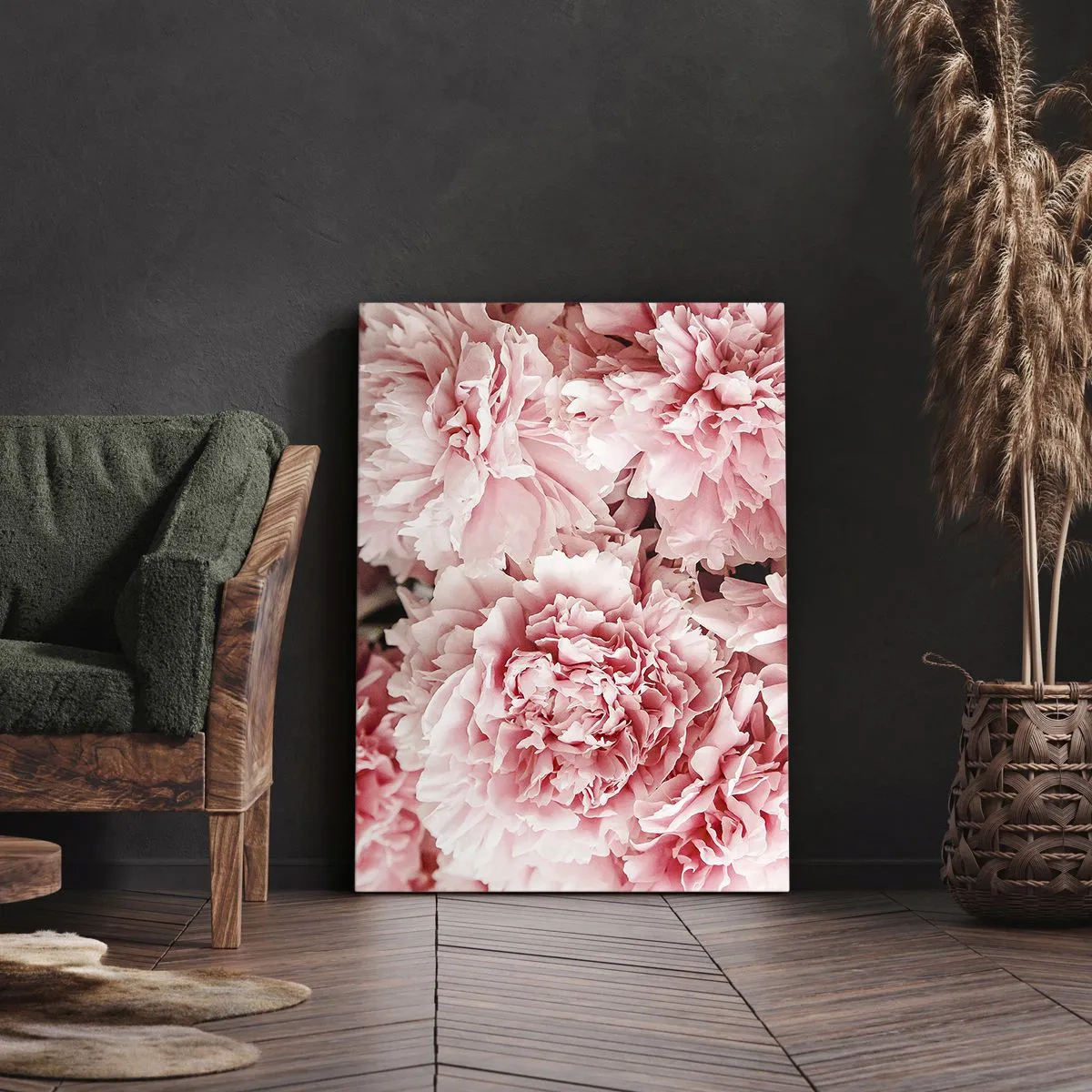 Canvastavla - Bild på duk - Rosa dröm - 50x70 cm