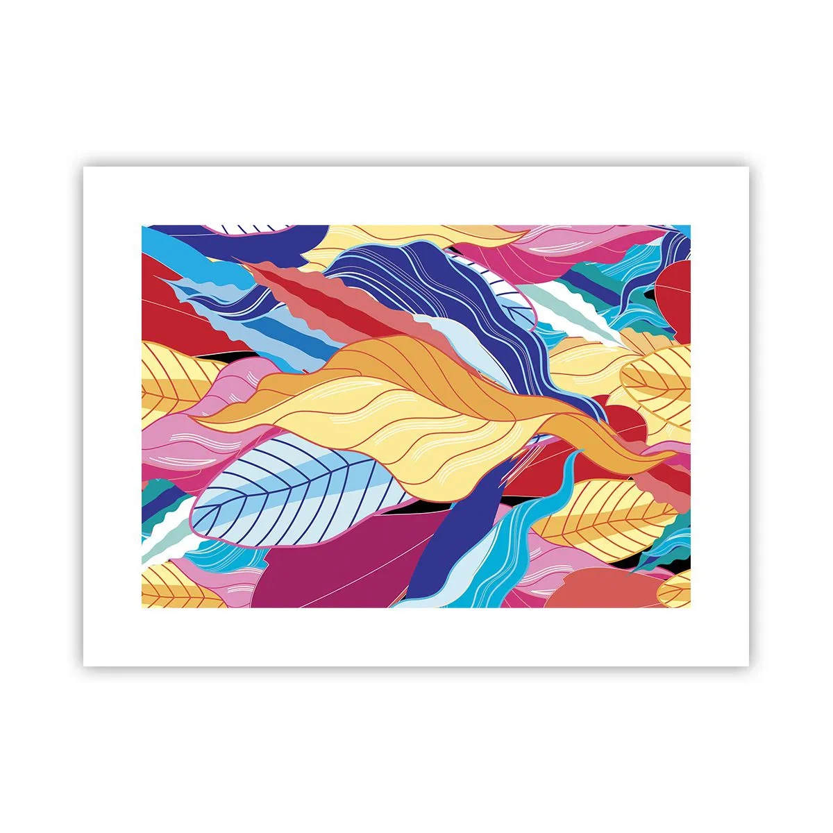 Affisch - Färgglad röra - 40x30 cm