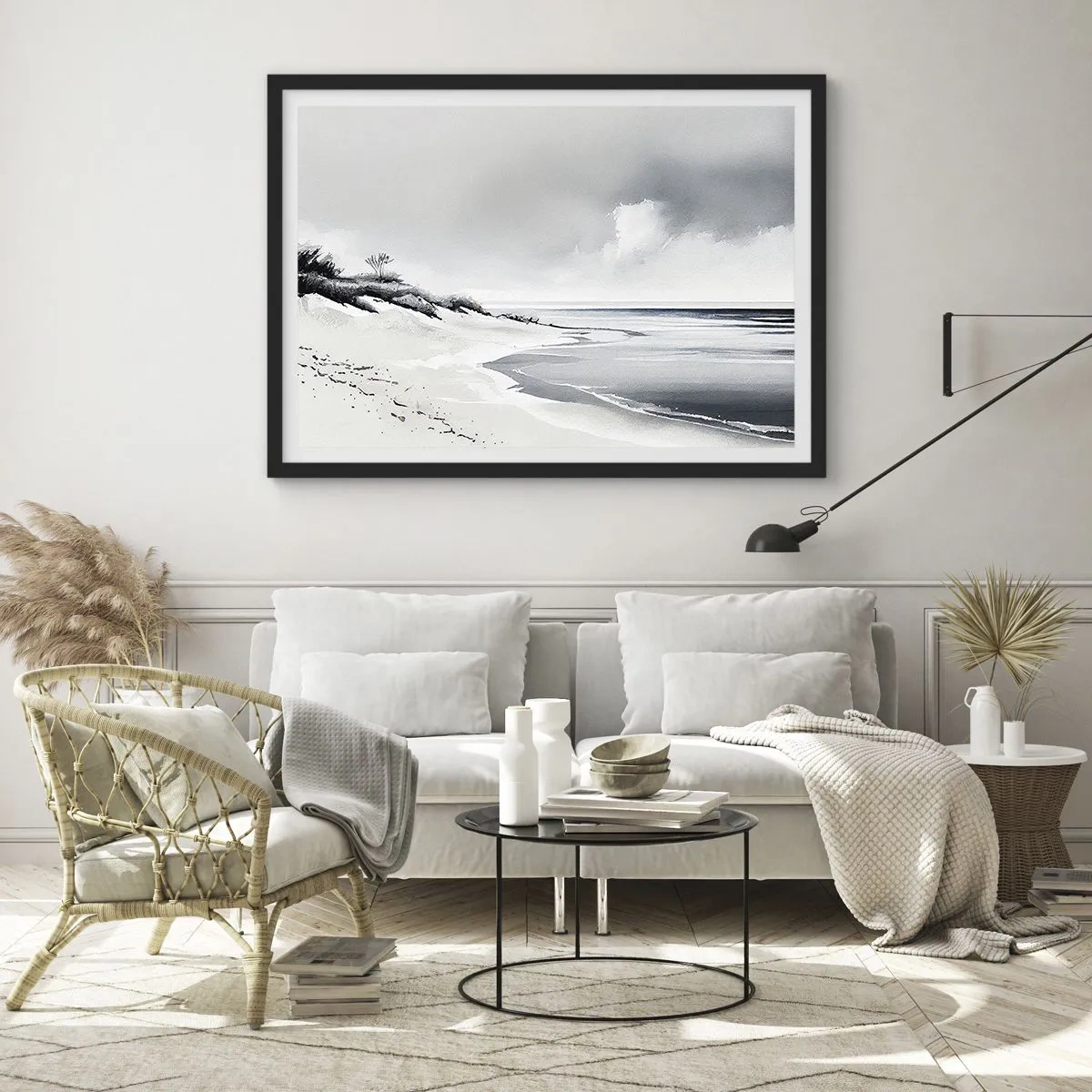 Affisch i svart ram - Alltid tillsammans - 70x50 cm