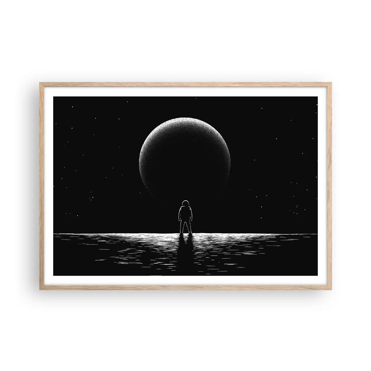 Affisch i ram av ljusek - Ansikte mot ansikte - 100x70 cm