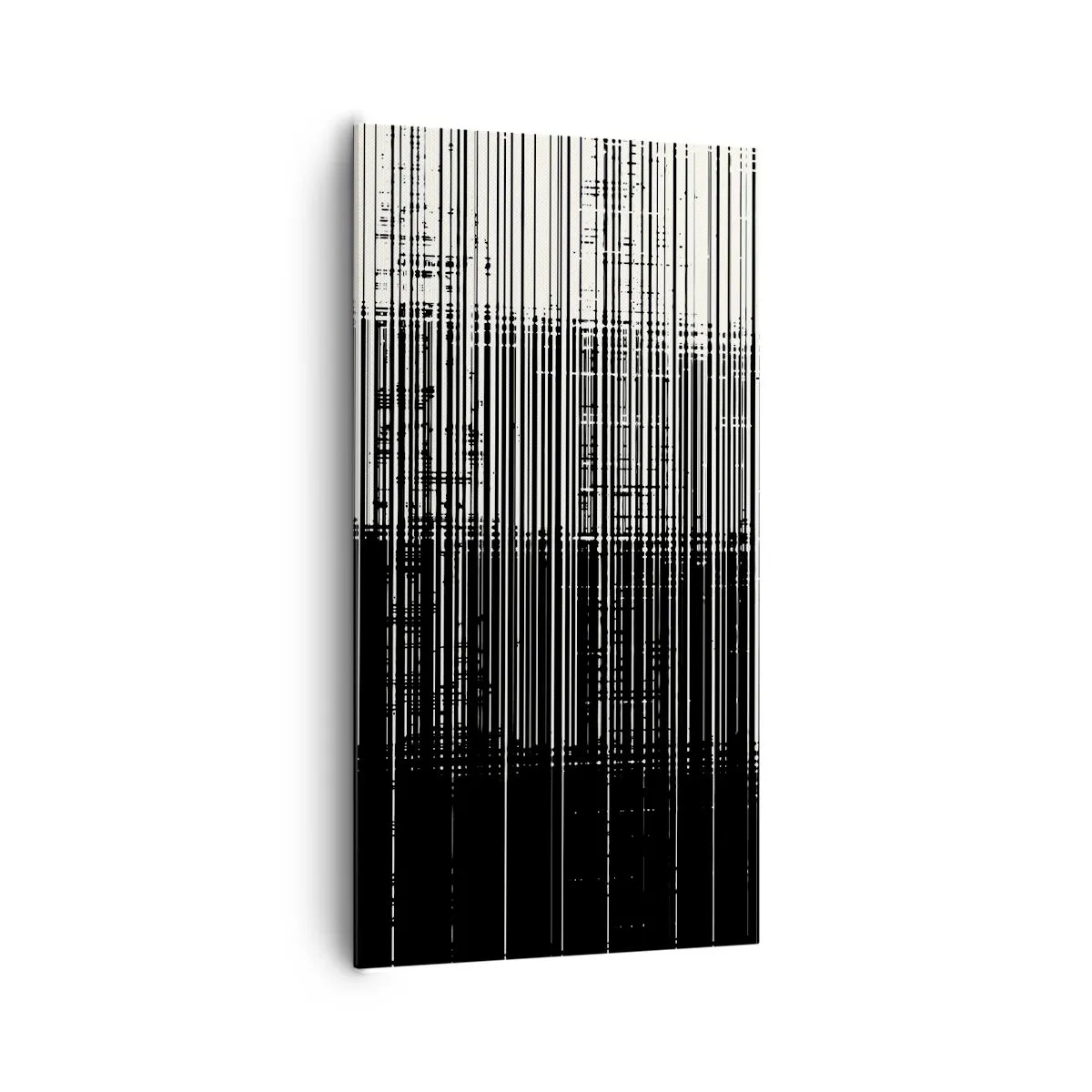 Canvastavla - Bild på duk - Vågor och vibrationer - 65x120 cm