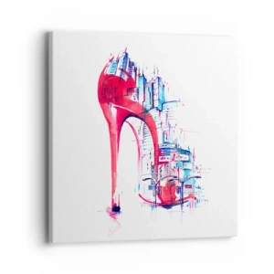 Canvastavla - Bild på duk - Storstadselegant - 30x30 cm