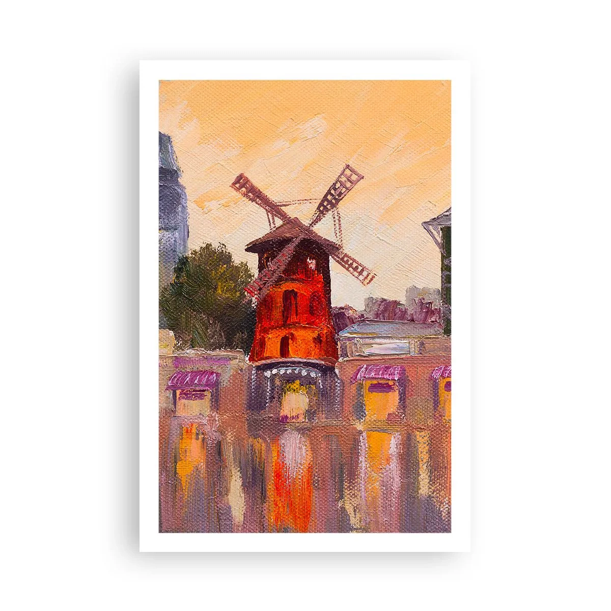Affisch - Ikoner av Paris – Moulin Rouge - 61x91 cm