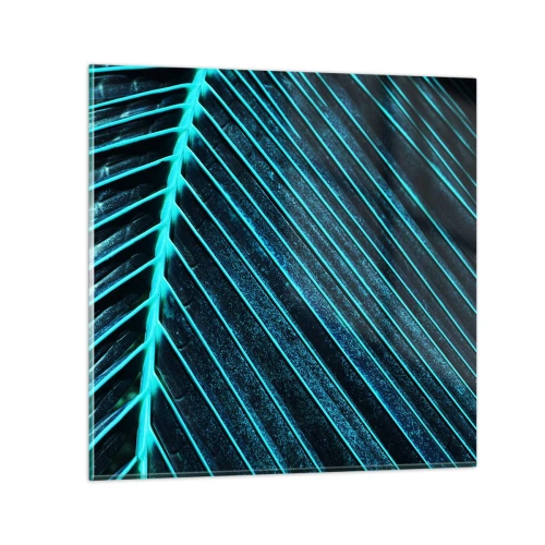 Glastavla - Bild på glas - Grön textur - 30x30 cm