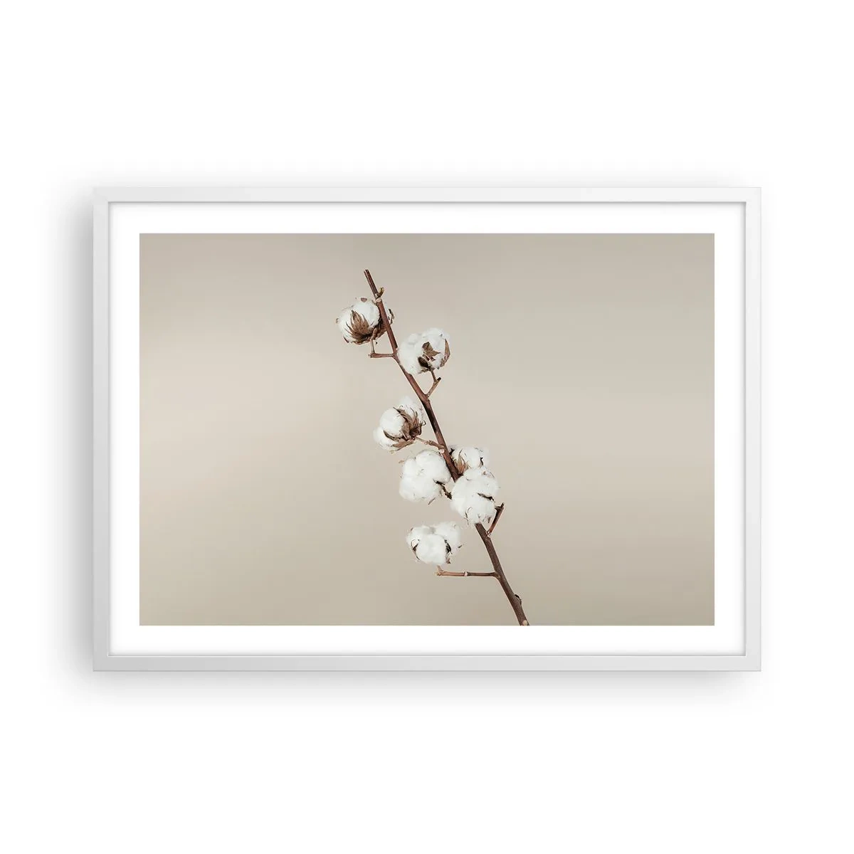 Affisch i vit ram - Hos mjukhetens källa - 70x50 cm
