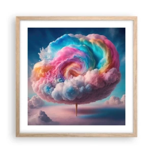 Affisch i ram av ljusek - En dröm om en nöjespark - 50x50 cm