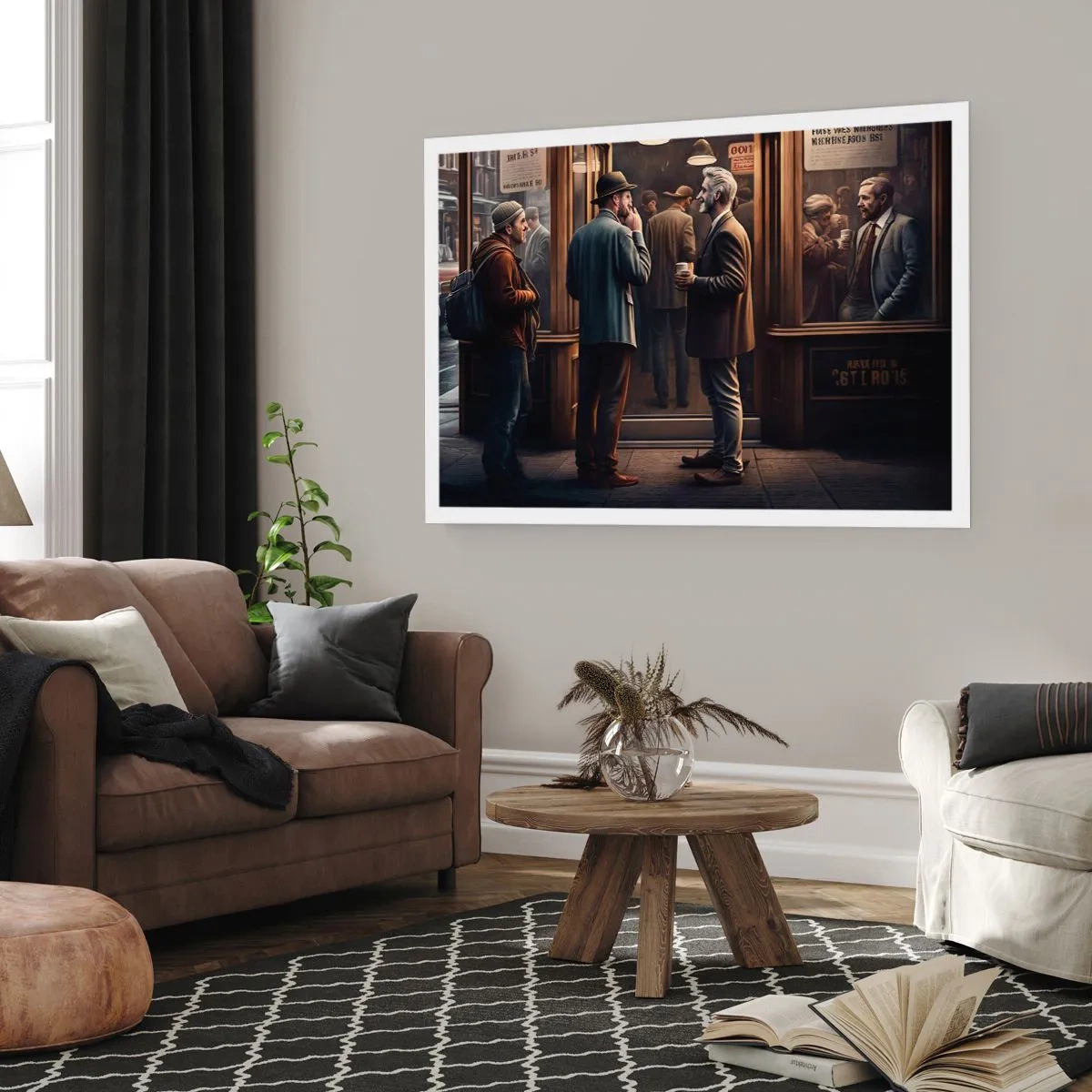 Affisch - En bra stund på dagen - 40x30 cm