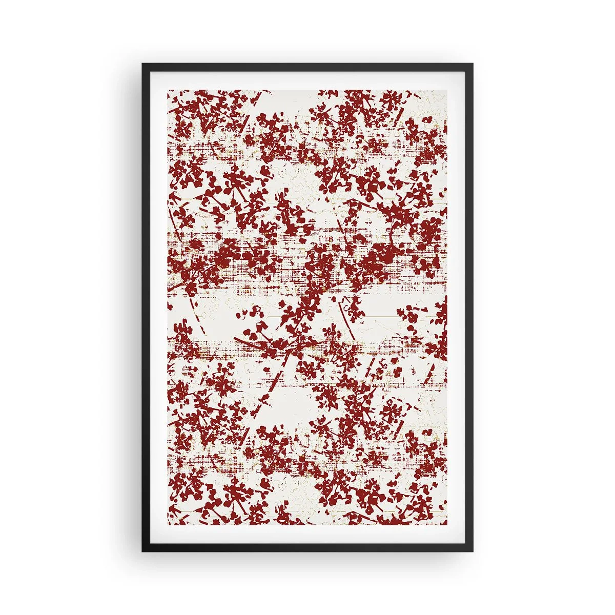 Affisch i svart ram - Som en gammal percale - 61x91 cm