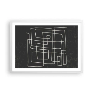 Affisch i vit ram - Inte så enkelt - 70x50 cm