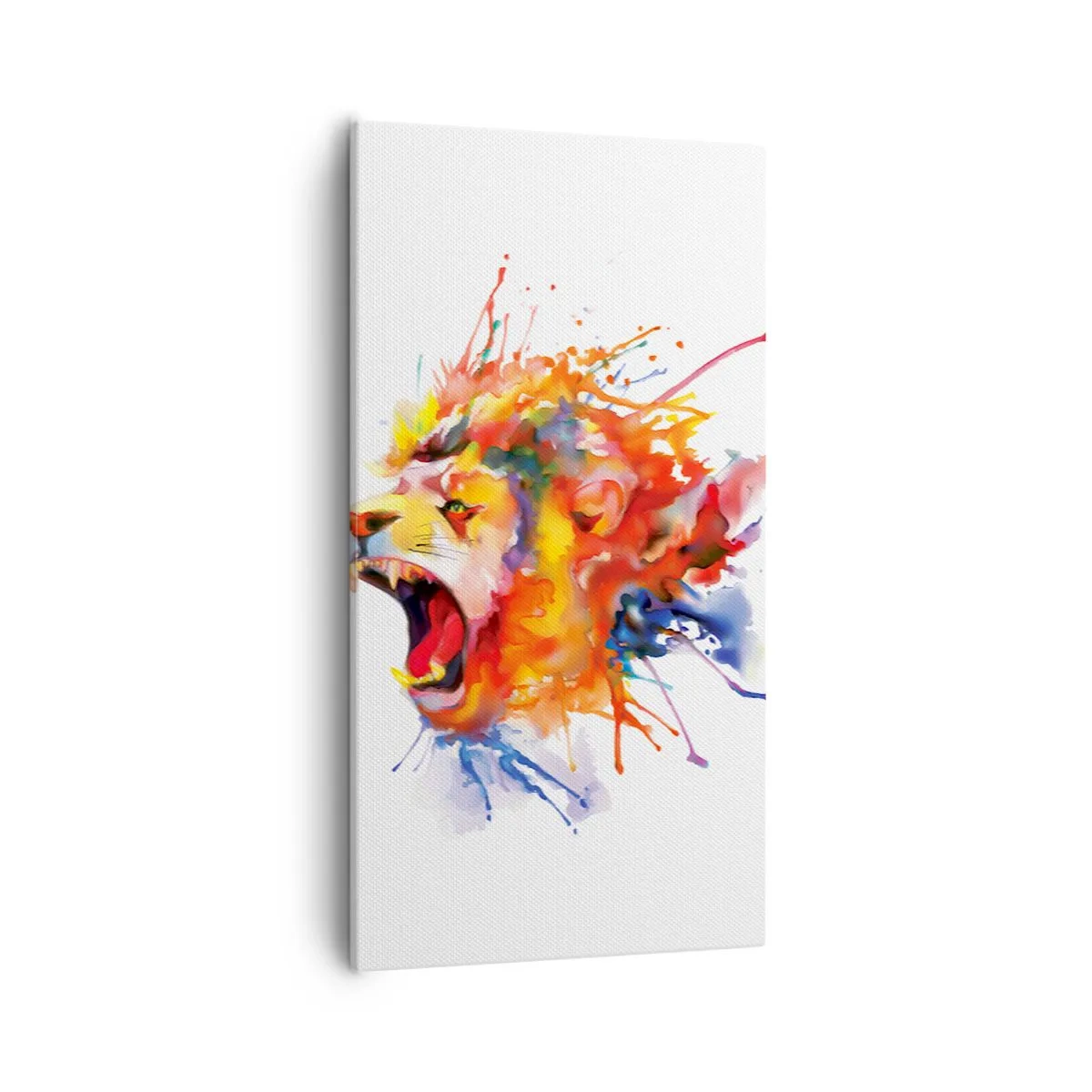 Canvastavla - Bild på duk - Explodera med ilska  - 55x100 cm