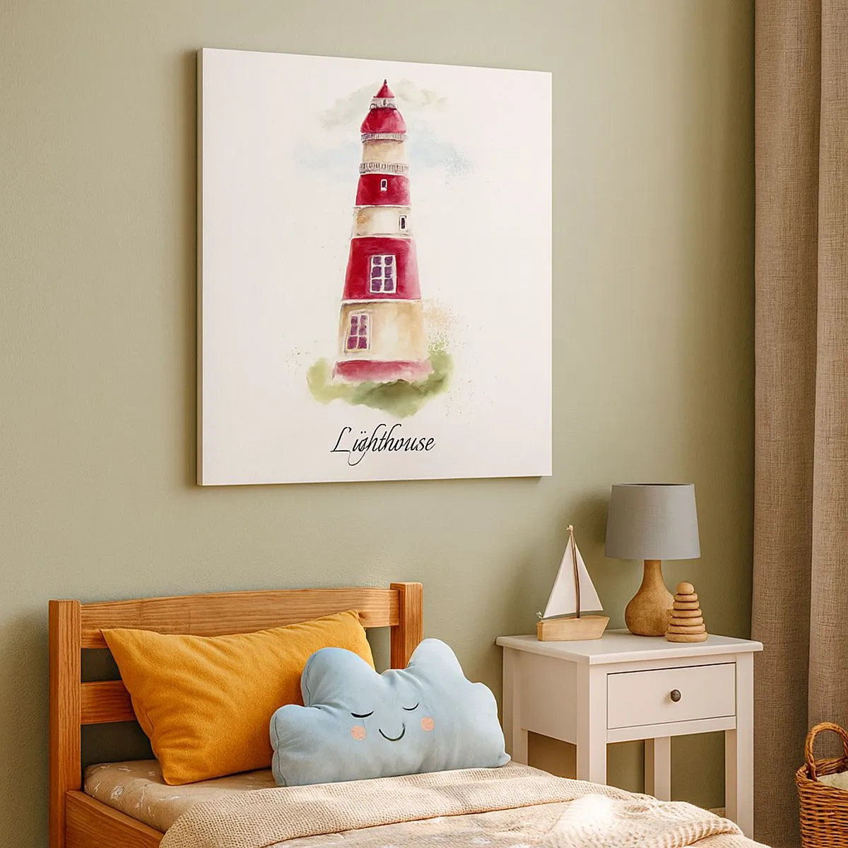 Canvastavla - Bild på duk - Det är alltid något väder - 30x30 cm