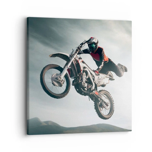 Canvastavla - Bild på duk - No risk, no fun - 30x30 cm