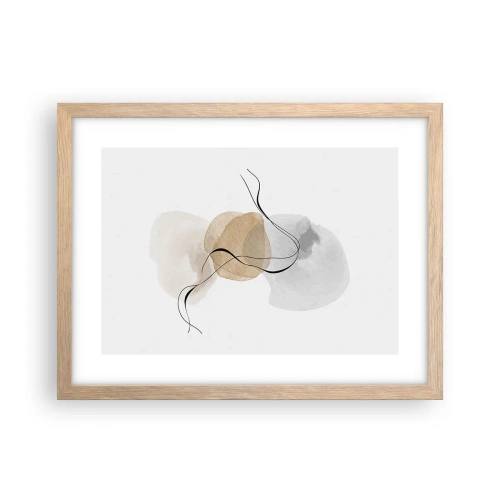 Affisch i ram av ljusek - Luftpärlor - 40x30 cm