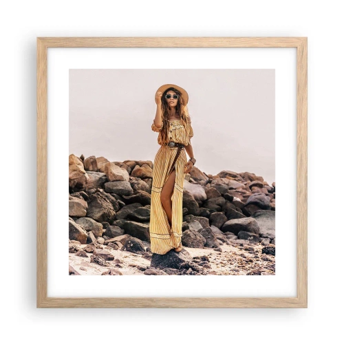 Affisch i ram av ljusek - Stenarnas magi - 40x40 cm