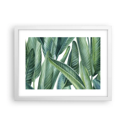 Affisch i vit ram - Grönskan i sig själv - 40x30 cm