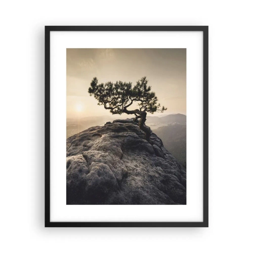 Affisch i svart ram - Livet vinner alltid - 40x50 cm