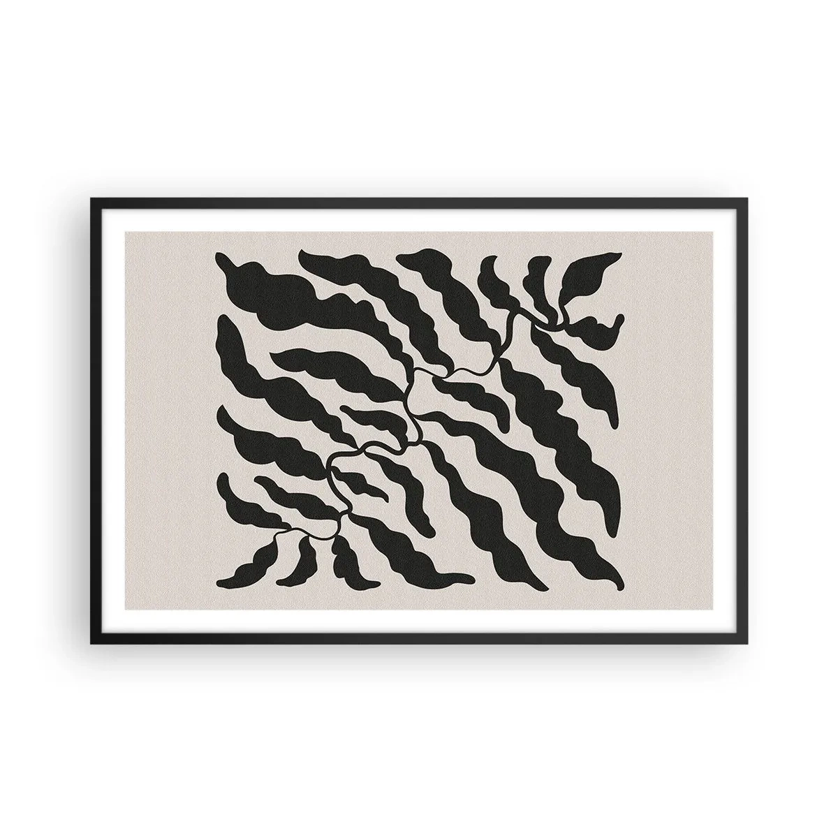Affisch i svart ram - Kvadratens natur - 91x61 cm