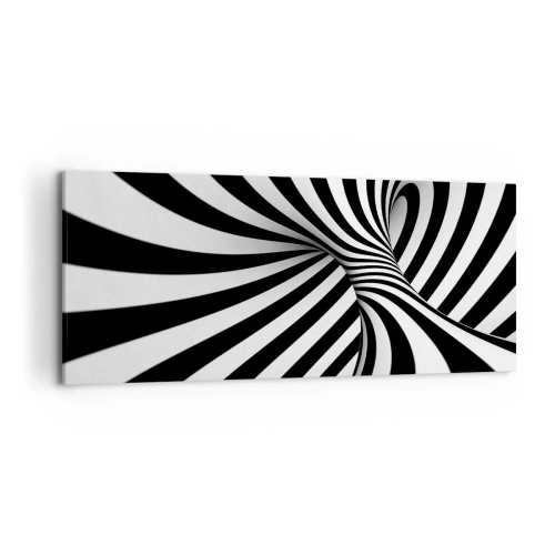 Canvastavla - Bild på duk - Komposition: dansande rum - 120x50 cm