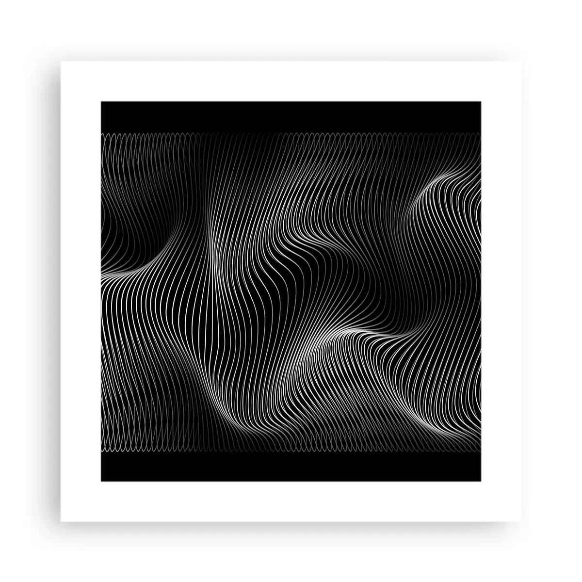 Affisch - Ljusets dans i rymden - 40x40 cm