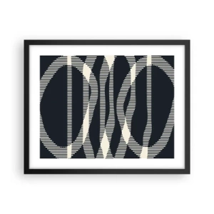 Affisch i svart ram - Försök att bryta mörkret - 50x40 cm