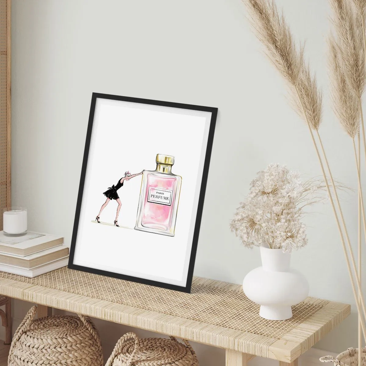 Affisch i svart ram - Kvinnlighetens kärna - 61x91 cm