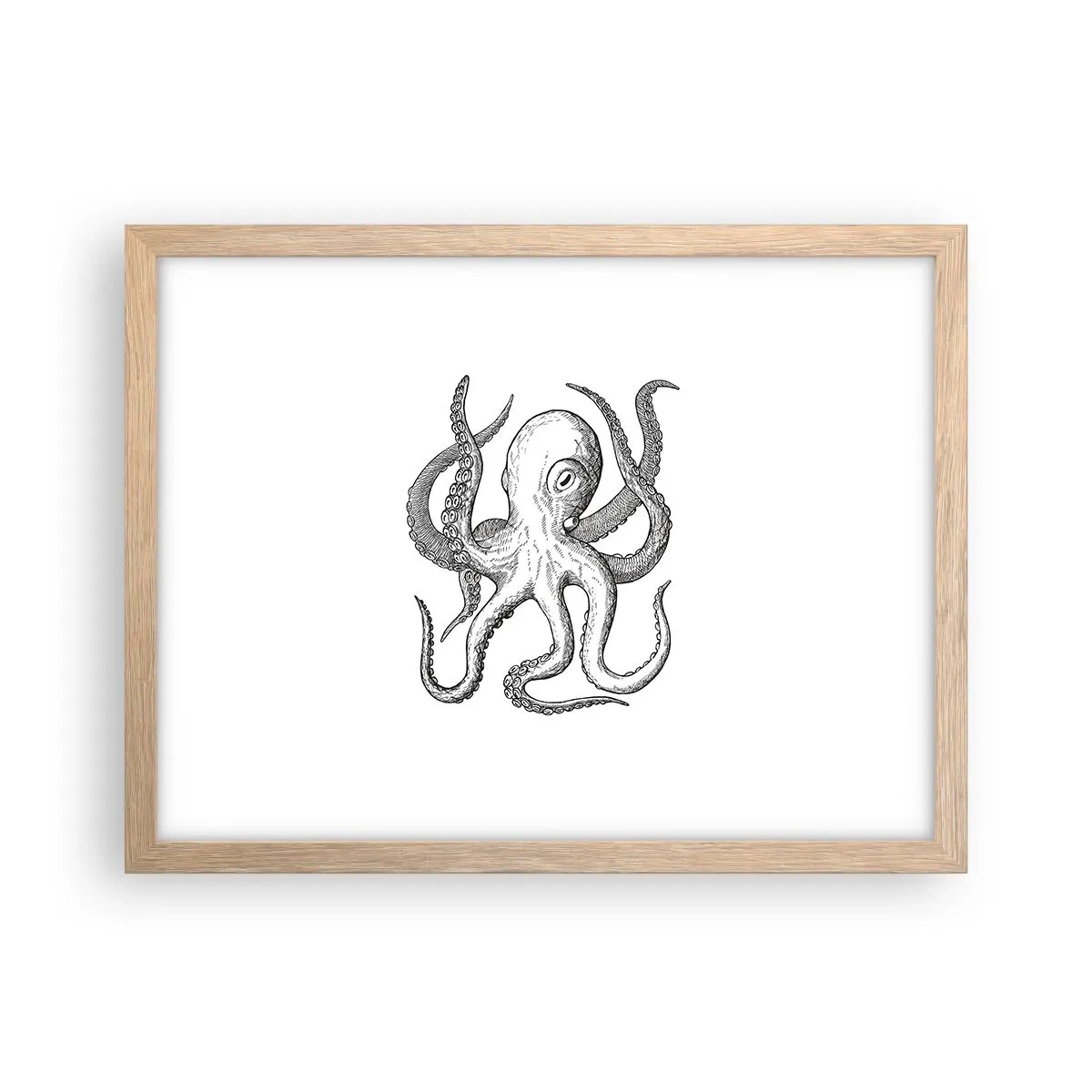 Affisch i ram av ljusek - Dansar med vågorna - 40x30 cm