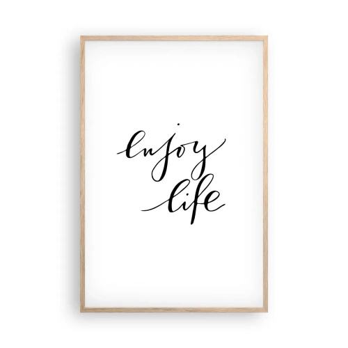 Affisch i ram av ljusek - Ingenting att tillägga… - 61x91 cm