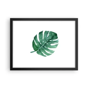 Affisch i svart ram - Grönt koncept - 40x30 cm